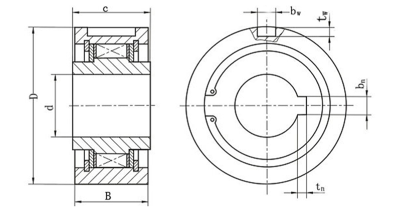 Sprag One Way Bearing